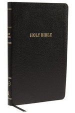 KJV, Thinline Reference Bible, Bonded Leather, Black, Red Letter Edition, T ...