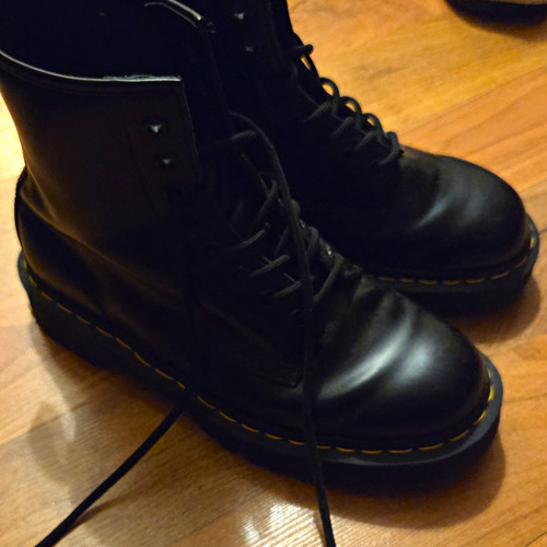 Martens schwarze leder - martens,