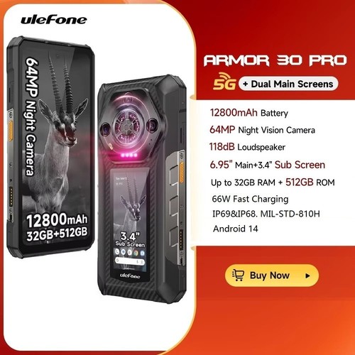 Dual screen ulefone - 6,95",