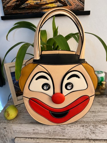 Ausgefallene clown handtasche - clown,