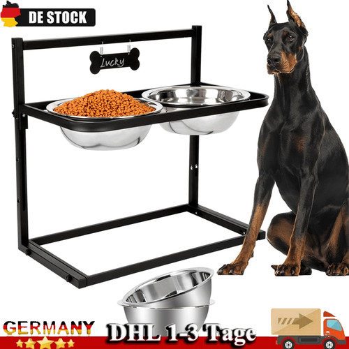 Großes doppelnapf set - großes, 2-in-1-doppelnapf-set