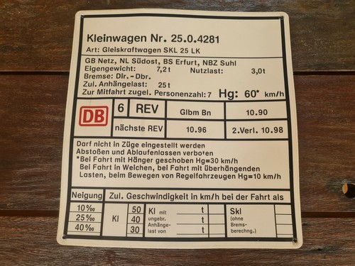 Originales schild lokschild - schild,