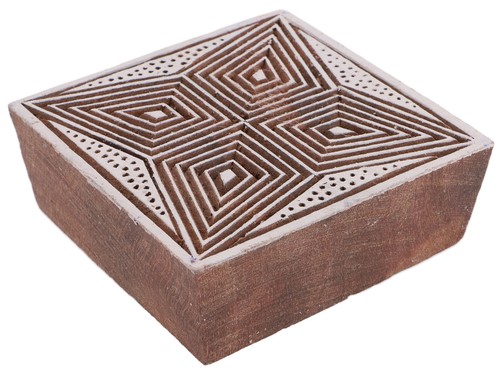 Indischer textilstempel holz - indischer,