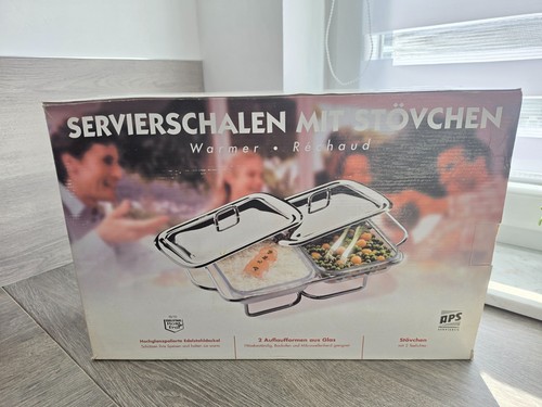 Servierschalen mit stövchen - mit,