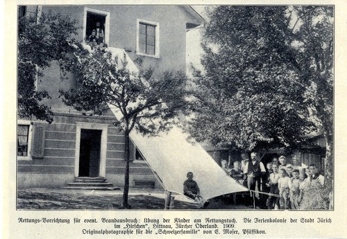 Ferienkolonie der stadt - der,