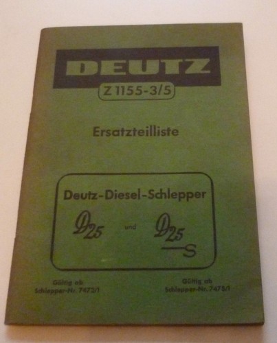 Deutz schlepper d25 d25s - +,