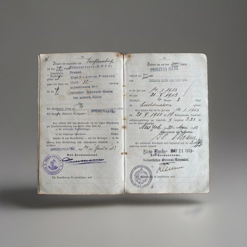 Rare 1911 seefahrtsbuch ss - |,