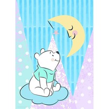 Wandbild winnie pooh - pooh, moon