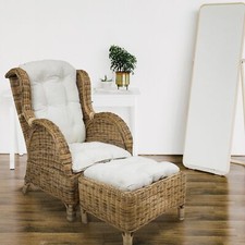 Ohrensessel mit hocker - mit,