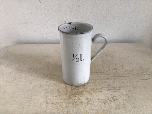 Alter emaille meßbecher - alter,