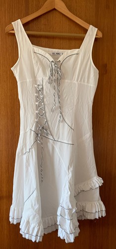 Damen sommerkleid glamz weiß - damen,