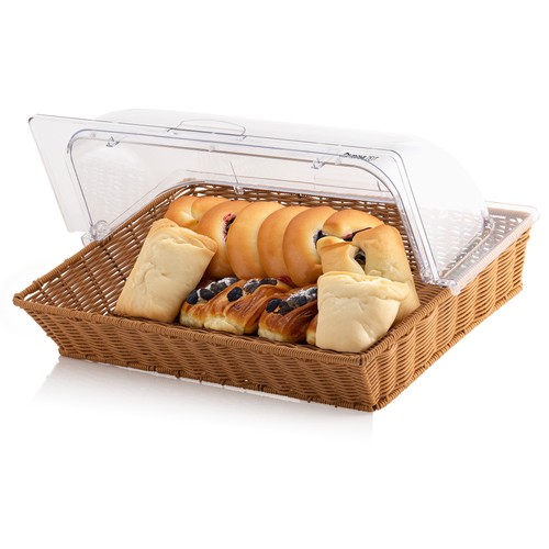 Brotkorb mit deckel rattan - mit,