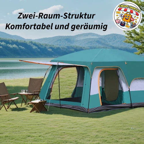 Tunnel campingzelt für 12 - tunnel-campingzelt, 3-12