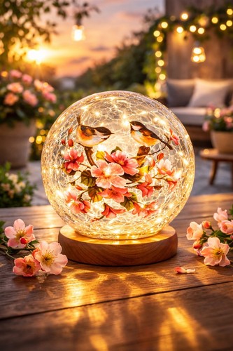 Glaskugel mit beleuchtung - glaskugel,
