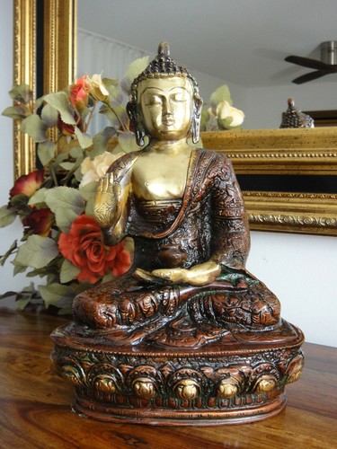 Buddha statue messing skulptur - buddha,