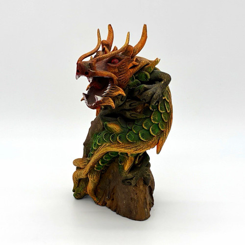 Drachen fantasy holzfigur - drachen,