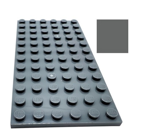 Lego platte 6x12 dark stone - lego®,