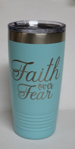 Faith over fear - fear, engraved