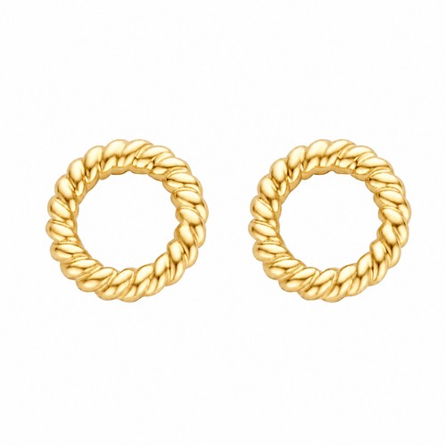 Kranz ohrstecker gelbgold - -,