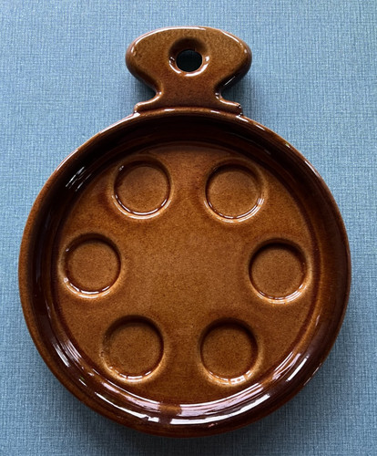 Braune keramik schneckenpfanne - braune,