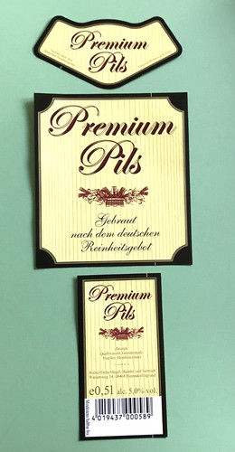 Bieretikett premium pils - bieretikett,