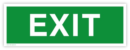 Exit aufkleber notausgang - –,
