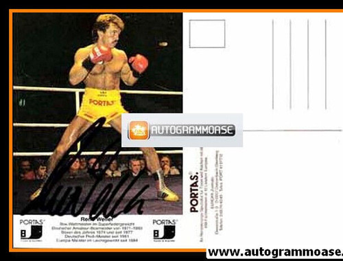 Autogramm boxen rene weller - boxen,