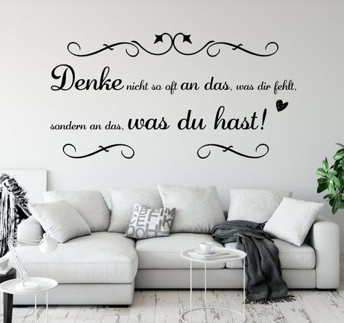 Wandtattoo wohnzimmer spruch - wohnzimmer,