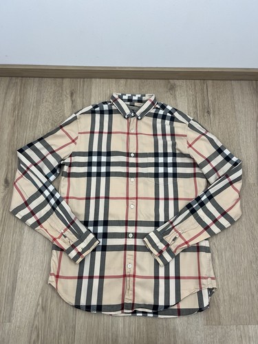 Burberry shirt beige tartan - burberry,