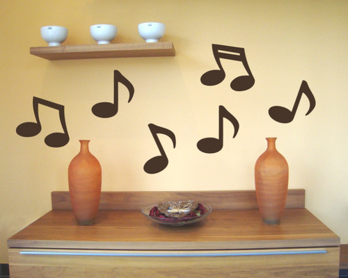 Schwarze musiknoten - 6,