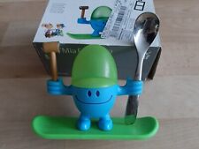 WMF McEgg Eierbecher 2-tlg Eierlöffel Willy Mia Fred Set2 blau/grün