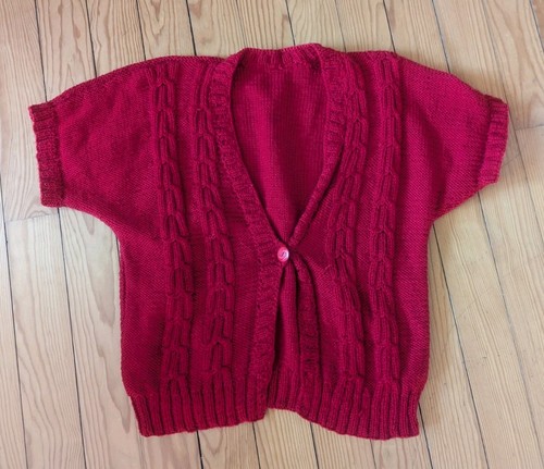 Handgestrickte ärmellose