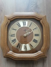 Uhr Wanduhr Holz Eiche