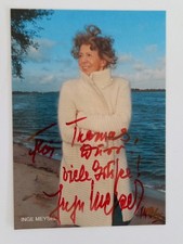 Inge Meysel - Schauspielerin - original Autogramm - ca. 15x10cm - Autogrammkarte