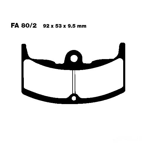 Bremsbelag ebc fa80 - ebc, hinten