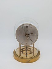 Zentra Tischuhr Kaminuhr mit Drehpendel und Glasdom Quarzwerk Vintage