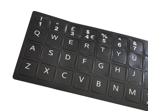 Tastaturaufkleber black - uk,
