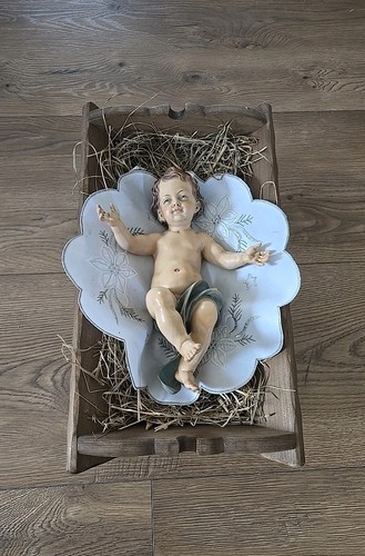 Jesus kind wiege krippe holz - wiege,