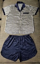 Kurzer Satin-Pyjama (Shorty)