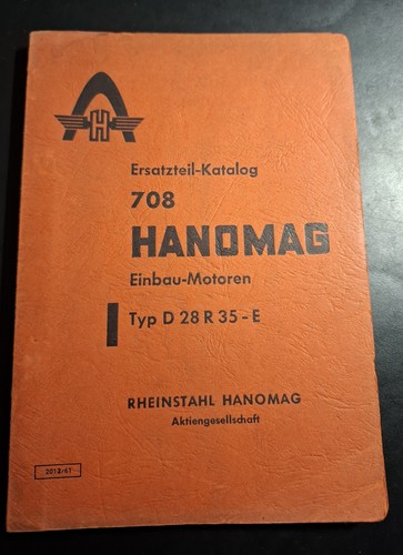 Hanomag einbau motoren d28 r35 - hanomag, einbau-motoren