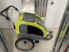 Fahrradhundeanhänger , Hunde-buggy, mit Schiebefunktion, klappbar