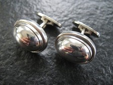 Manschettenknöpfe Silber 925 Georg Jensen Dänemark No 44 A mit Box von ca. 1960