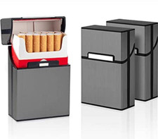 3x Zigarettenbox Alu Metall