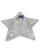 LEONARDO Teelichthalter Stern Glas Transparent 4x13cm Festlich Elegant Deko