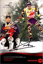 Original Autogramm Martin Fourcade Biathlon /// Autogramm Autograph signiert sig