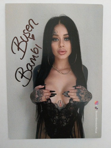 Busen bambi autogramm signiert - busen,
