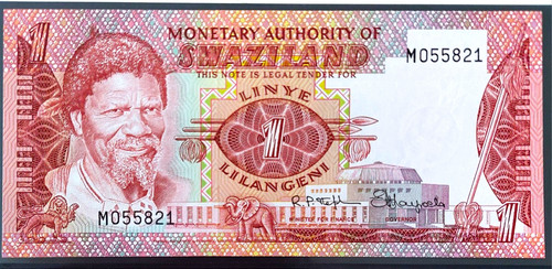 Banknote swaziland lilangeni - 1,