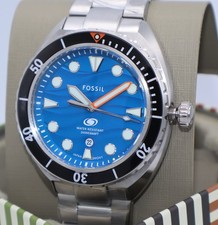 Fossil Breaker Silver Blue