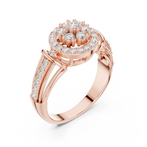Echter diamant ring 14k - diamant, gold