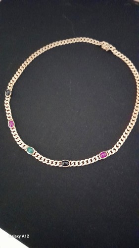 Panzerkette collier gold 585 - 585,